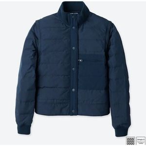 RARE Sold Out Uniqlo U Lemaire Women Seamless Down Track Jacket Puffer Blue XL
